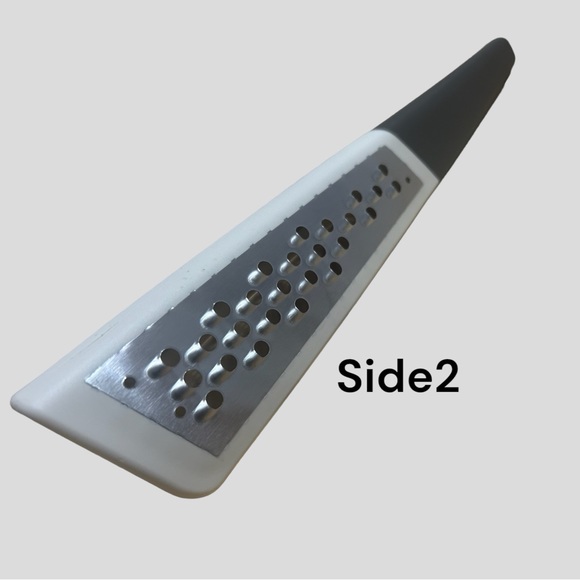 STRÅLANDE grater with handle stainless steel / dark gray - Picture 3 of 5